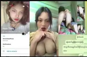 ငွေတစ်သိန်းယူပြီး အဖုတ်ရော နို့ရောပြတဲ့ မြန်မာမလေး